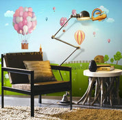 3D Hand Painted Grassland Balloon Wall Mural Wallpaper 72- Jess Art Decoration