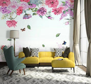 3D Hand Painted Pink Peony Wall Mural Wallpaper 252- Jess Art Decoration