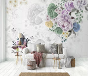 3D Hand Painted Flowers Wall Mural Wallpaper 236- Jess Art Decoration