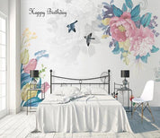 3D Hand Painted Flowers Wall Mural Wallpaper 237- Jess Art Decoration