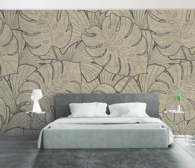 3D Hand Painted Leaves Wall Mural Wallpaper 125- Jess Art Decoration