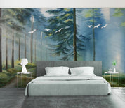 3D Ancient Forest Landscape Wall Mural Wallpaper 132- Jess Art Decoration