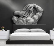 3D Relief Muscle Man Wall Mural Wallpaper 10- Jess Art Decoration