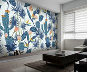 3D Hand Painted Cactus Leaves Wall Mural Wallpaper 17- Jess Art Decoration