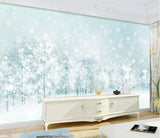 3D Snow Forest Scenery Wall Mural Wallpaper 215- Jess Art Decoration