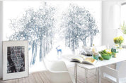 3D Hand Painted Forest Elk Wall Mural Wallpaper 224- Jess Art Decoration