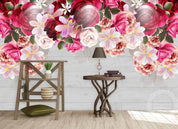 3D Hand Painted Pink Rose Wall Mural Wallpaper 71- Jess Art Decoration