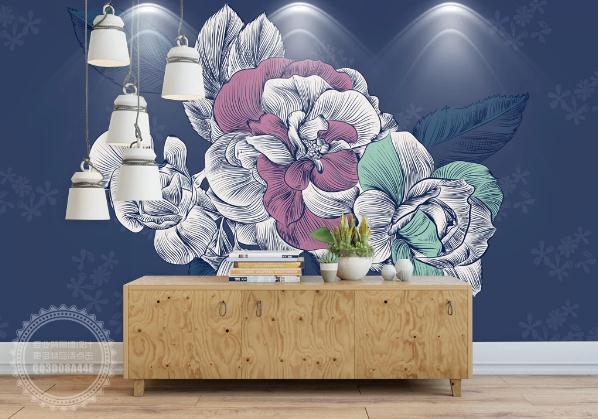 3D Hand Painted Flowers Wall Mural Wallpaper 82- Jess Art Decoration