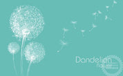 3D Hand Painted Dandelion Green Wall Mural Wallpaper 119- Jess Art Decoration