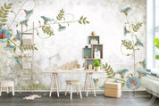 3D Hand Painted Green Leaves Wall Mural Wallpaper 80- Jess Art Decoration