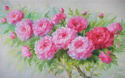 3D Hand Painted Pink Flowers Wall Mural Wallpaper 220- Jess Art Decoration
