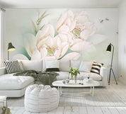 3D Hand Painted Lotus Wall Mural Wallpaper 143- Jess Art Decoration