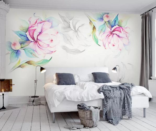 3D Hand Painted Flowers Wall Mural Wallpaper 143- Jess Art Decoration