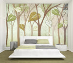 3D Hand Painted Forest Leaves Wall Mural Wallpaper 95- Jess Art Decoration