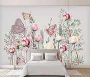 3D Modern Simplicity Butterfly Flowers Wall Mural Wallpaperpe  68- Jess Art Decoration