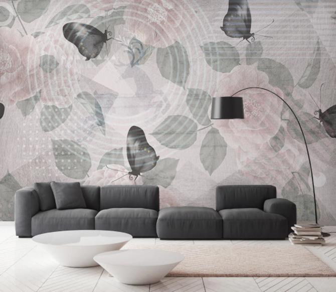 3D Nordic Modern Simplicity Leaves Wall Mural Wallpaperpe  108- Jess Art Decoration