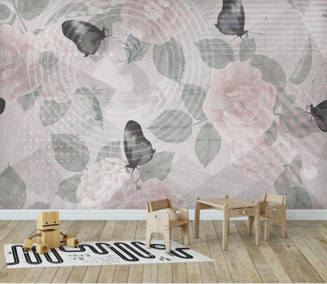 3D Nordic Modern Simplicity Leaves Wall Mural Wallpaperpe  108- Jess Art Decoration