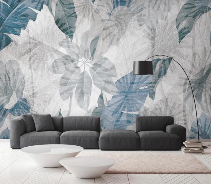 3D Nordic Modern Simplicity Leaves Wall Mural Wallpaperpe  110- Jess Art Decoration