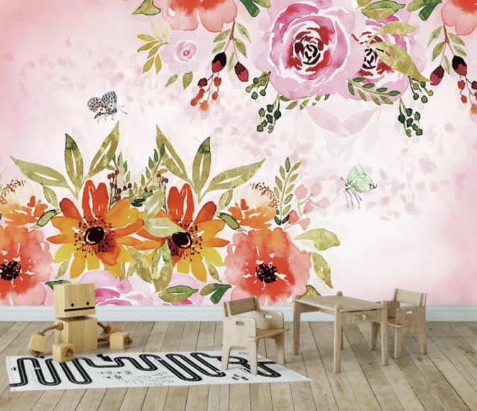 3D Modern Simplicity Flowers Wall Mural Wallpaperpe  74- Jess Art Decoration