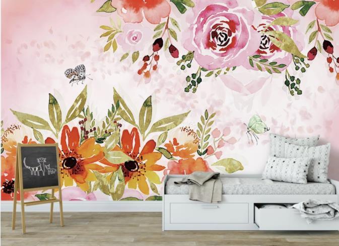 3D Modern Simplicity Flowers Wall Mural Wallpaperpe  74- Jess Art Decoration