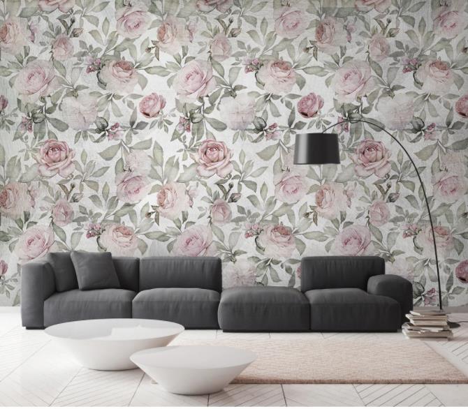 3D Modern Simplicity Flowers Wall Mural Wallpaperpe  70- Jess Art Decoration
