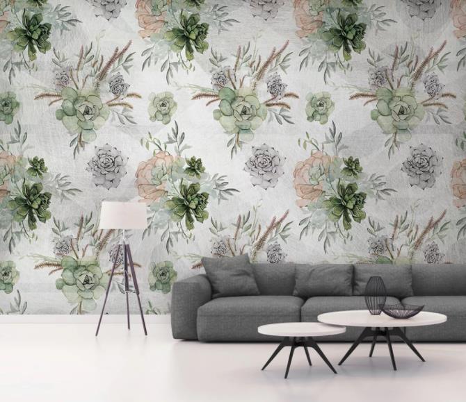 3D Modern Simplicity Flowers Wall Mural Wallpaperpe  71- Jess Art Decoration