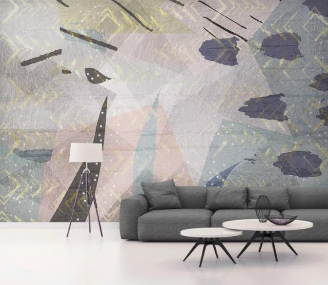 3D Modern Simplicity Retro Geometry Graphical Wall Mural Wallpaperpe 316- Jess Art Decoration