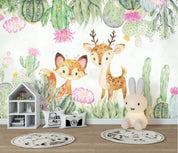3D Nordic Fresh Multicapacity Process Animals Wall Mural Wallpaperpe 336- Jess Art Decoration