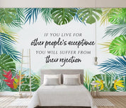 3D Modern Simplicity Retro Green Leaves Wall Mural Wallpaperpe 305- Jess Art Decoration