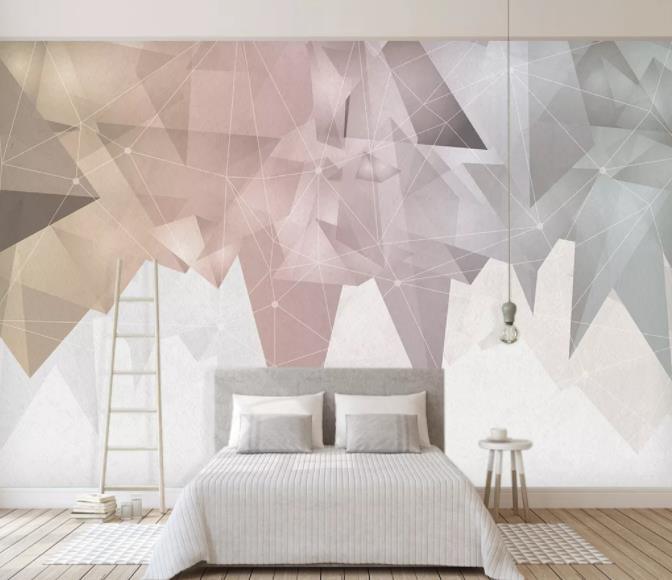 3D Nordic Modern Simplicity Geometry Wall Mural Wallpaperpe  115- Jess Art Decoration