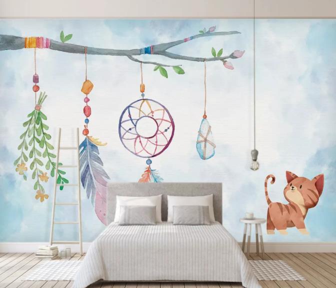 3D Watercolor Background Wall Mural Wallpaperpe 434- Jess Art Decoration