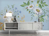 3D Modern Simplicity Retro Flowers Wall Mural Wallpaperpe 310- Jess Art Decoration