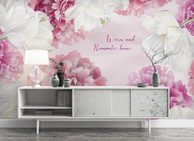3D Modern Simplicity Flowers Wall Mural Wallpaperpe  76- Jess Art Decoration