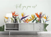 3D Nordic Fresh Tropical Plant Wall Mural Wallpaperpe 333- Jess Art Decoration
