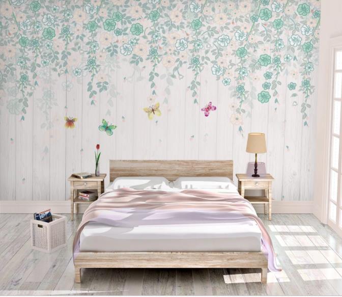 3D Nordic Fresh Plant Leaves Wall Mural Wallpaperpe  91- Jess Art Decoration