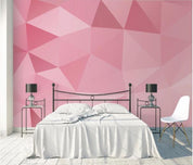 3D Nordic Simplicity Pink Solid Geometry Wall Mural Wallpaperpe  56- Jess Art Decoration