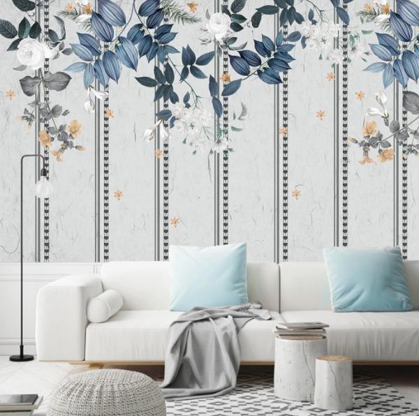 3D Nordic Fresh Plant Leaves Wall Mural Wallpaperpe  93- Jess Art Decoration