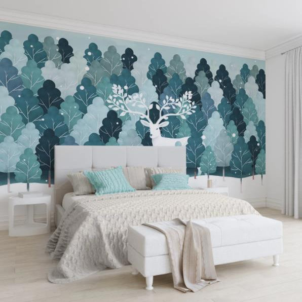 3D Nordic Modern Simplicity Forest Wall Mural Wallpaperpe  124- Jess Art Decoration
