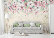 3D Watercolor Peach Blossom Wall Mural Wallpaperpe 430- Jess Art Decoration