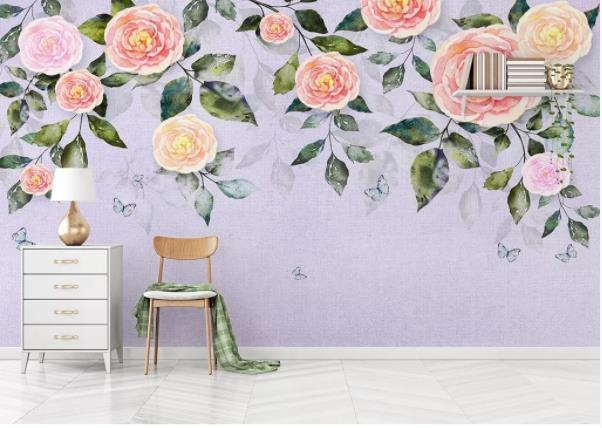 3D Nordic Fresh Flowers Wall Mural Wallpaperpe  97- Jess Art Decoration