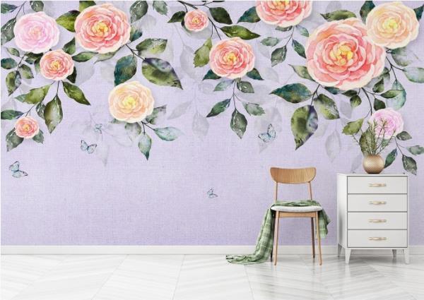 3D Nordic Fresh Flowers Wall Mural Wallpaperpe  97- Jess Art Decoration