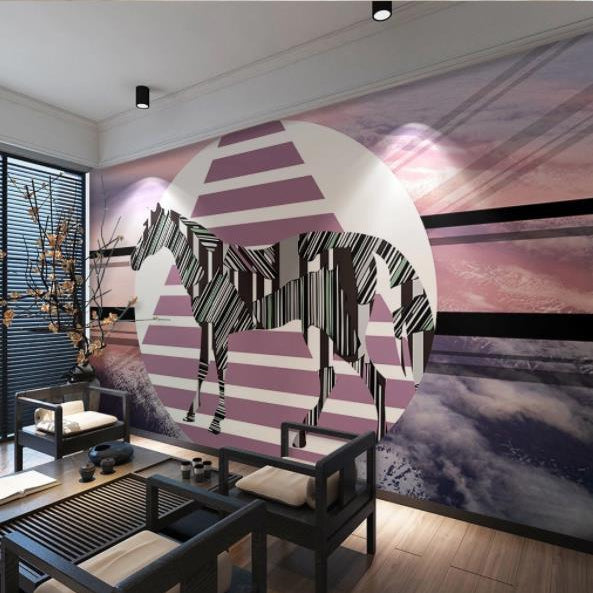 3D Nordic Simplicity Geometry Horse Wall Mural Wallpaperpe  52- Jess Art Decoration