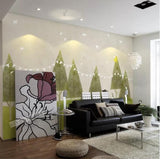 3D Nordic Hand drawing Forest Bear Wall Mural Wallpaperpe 289- Jess Art Decoration