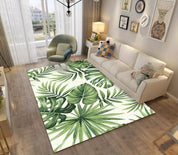 3D Tropical Green Leaves Non-Slip Rug Mat 139- Jess Art Decoration