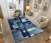 3D Abstract Blue Geometry Non-Slip Rug Mat 150- Jess Art Decoration