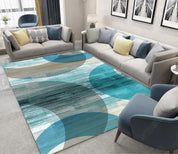 3D Abstract Blue Geometric Pattern Non-Slip Rug Mat 220- Jess Art Decoration