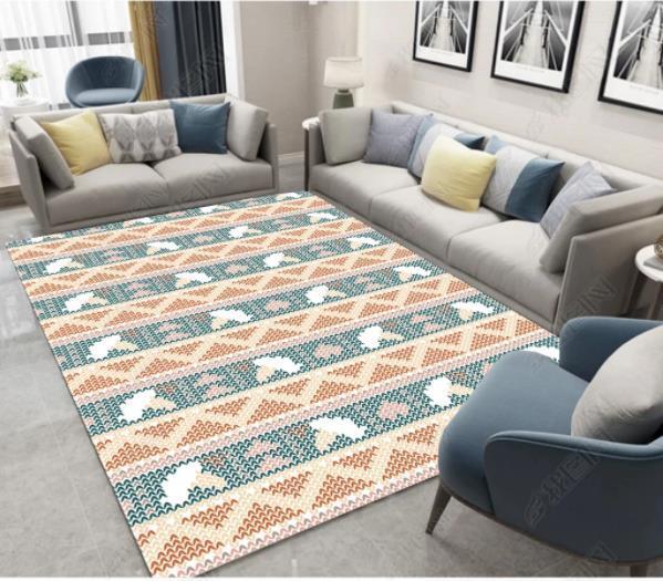 3D Bohemian Geometric Pattern Non-Slip Rug Mat 275- Jess Art Decoration