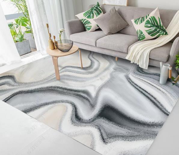 3D Abstract Ink Pattern Non-Slip Rug Mat 94- Jess Art Decoration
