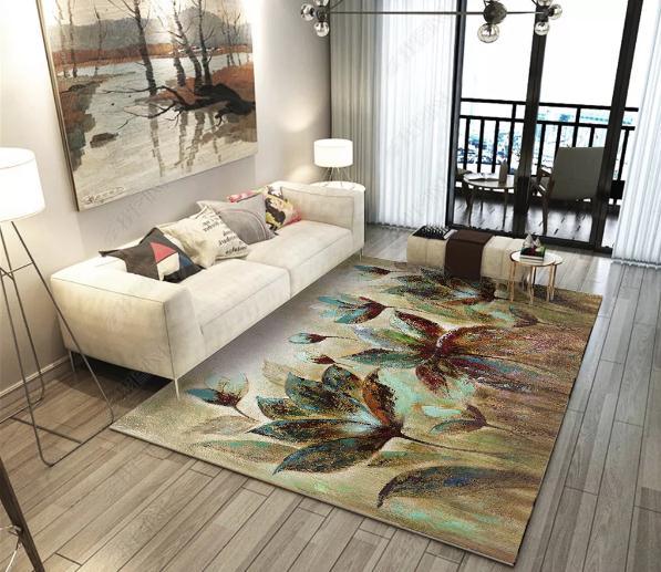 3D Retro Floral Pattern Non-Slip Rug Mat 84- Jess Art Decoration