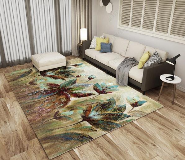 3D Retro Floral Pattern Non-Slip Rug Mat 84- Jess Art Decoration